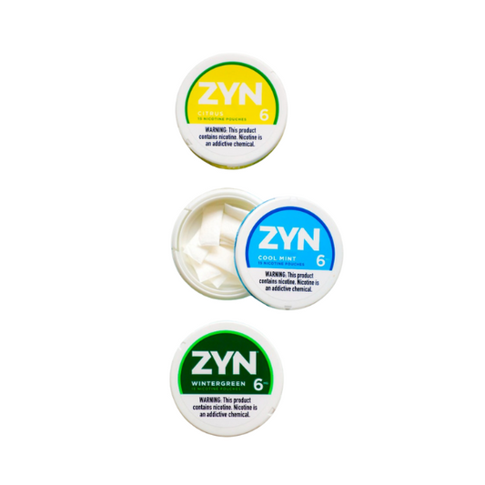 Zyn Nicotine Pouches - 15 Pouches Per Can - 3 & 6 MG